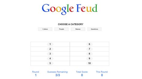Conheça o Google Feud, o jogo de perguntas feito com as .